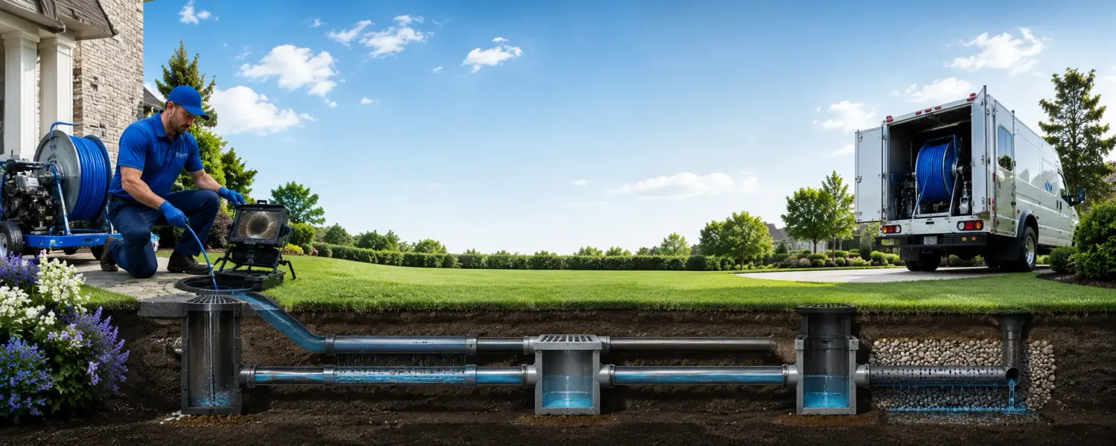 Outdoor drain cleaning information for Center Barnstead, NH